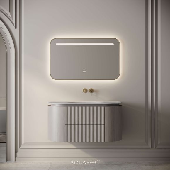 Belgravia II Vanity Unit & Stone Basin 1000mm Sabbia Grigio Oak